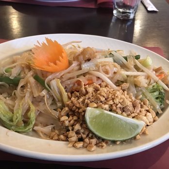 Simply Thai - Tofu Pad Thai (made vegan) - Thai Near Me - Vernon, Connecticut