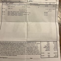 Baird's Auto and Tire - The charge for a simple car aligment lol
