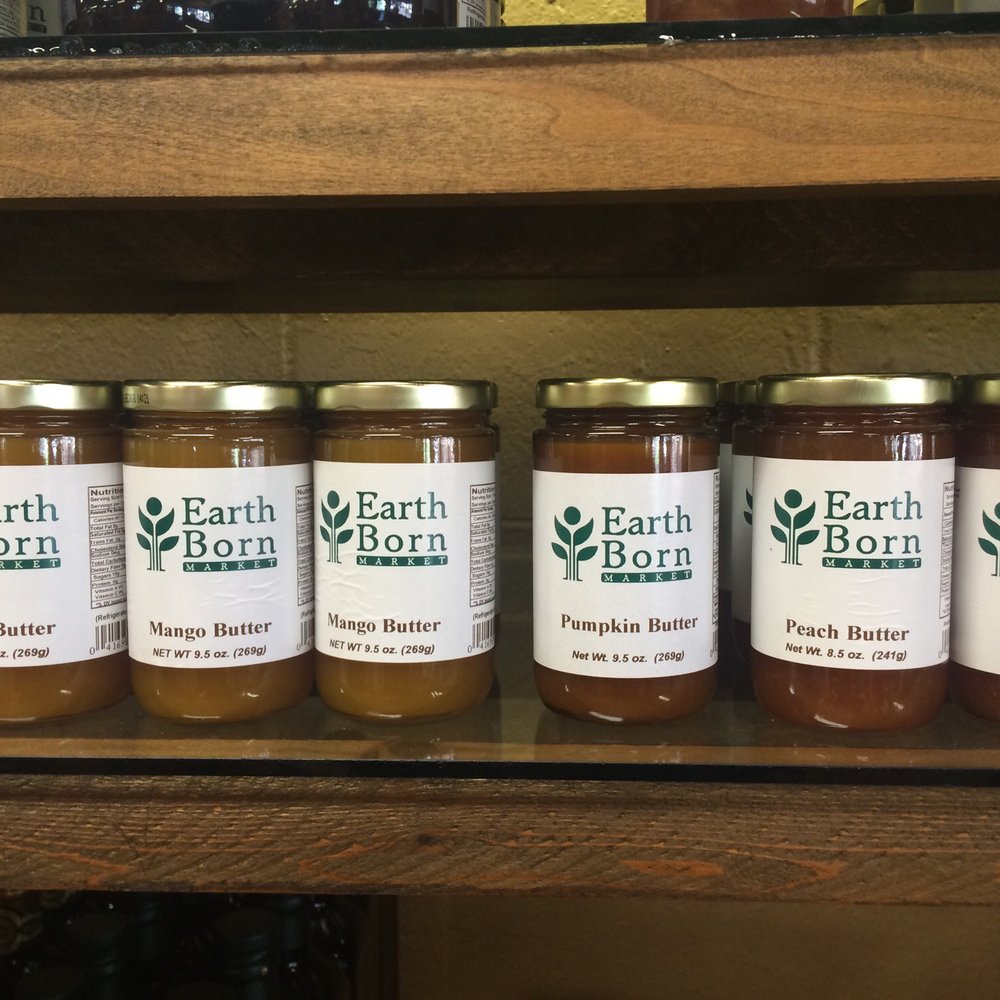 Earth Born Market - jars of honey on a shelf - Farmers Market Near Me - McAllen, Texas