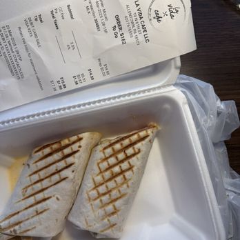 La vida cafe - My receipt is bigger then my wrap... - Cafes Near Me - Allentown, Pennsylvania