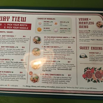 Guay Tiew - Menu - 05/2026 - Thai Near Me - Portland, Oregon Guay Tiew - Menu - 05/2026 - Thai Near Me - Portland, Oregon