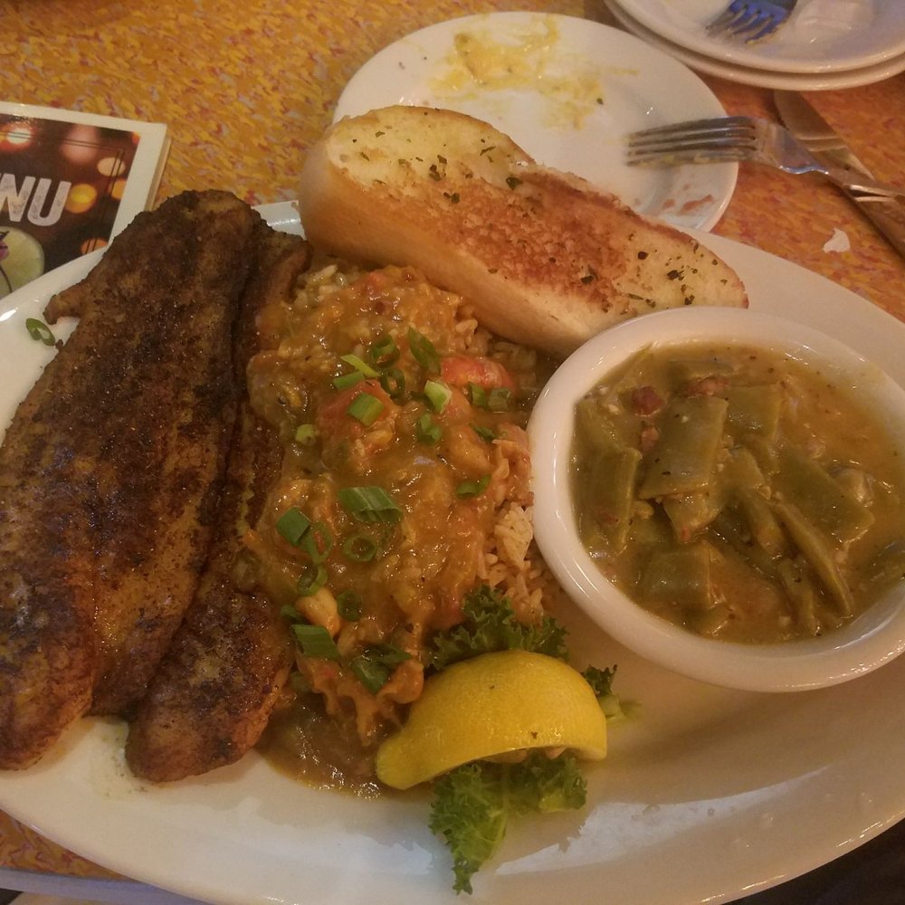 Razzoo's Cajun Cafe - Tricky fish w/ catfish instead of talapia. Mmm mmm mmm. - Cajun/Creole Near Me - Mesquite, Texas Razzoo's Cajun Cafe - Tricky fish w/ catfish instead of talapia. Mmm mmm mmm. - Cajun/Creole Near Me - Mesquite, Texas