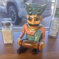 Rajasthani Indian Carved Wooden Musicians Figurines though it's not Hispanic it's an adorable ethnic touch to the environment