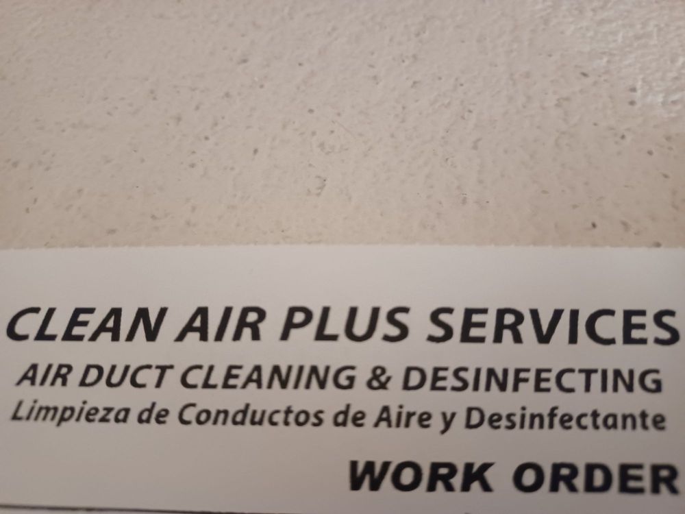 CLEAN AIR PLUS SERVICES Updated August 2024 Lake Mary, Florida