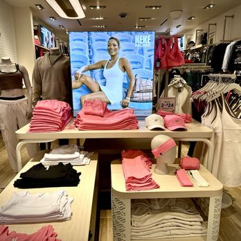 Fabletics - I really liked the pink and beige colors. It looks like they are ready for spring. - Sports Wear Near Me - Bethesda, Maryland