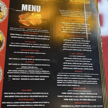 Soul Wingz - Full Menu of truck during conversation with owners - Chicken Wings Near Me - Washington, DC, District of Columbia