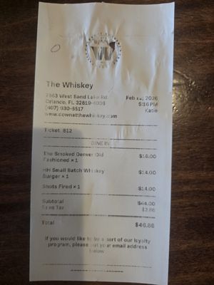Menu photo 1 The Whiskey Orlando, FL Menu photo 1 The Whiskey Orlando, FL