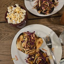 Chana Tacos and Meat Trio Tacos