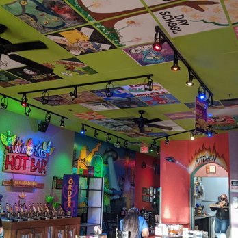 Tijuana Flats - Ceiling of the dining room - Tex-Mex Near Me - Coral Springs, Florida Tijuana Flats - Ceiling of the dining room - Tex-Mex Near Me - Coral Springs, Florida