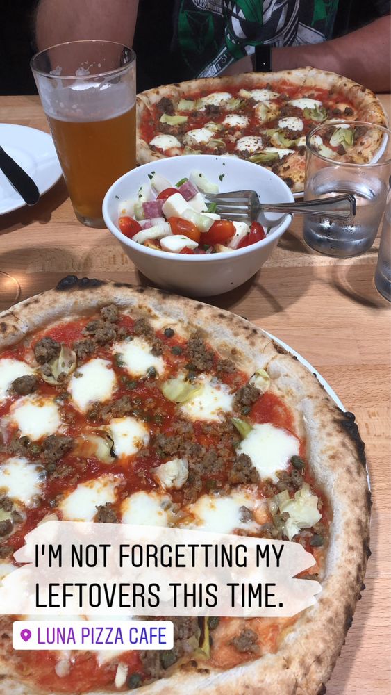 Food from Luna Pizza Cafe