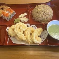 Wasabi Honey Shrimp lunch