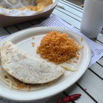 Queso's - Noblesville - Kids Quesadilla with rice. - Mexican Near Me - Noblesville, Indiana Queso's - Noblesville - Kids Quesadilla with rice. - Mexican Near Me - Noblesville, Indiana