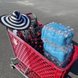 Target - Stocking up on drinks & a big fabulous hat to help keep me cool, it's gonna be a scorcher!