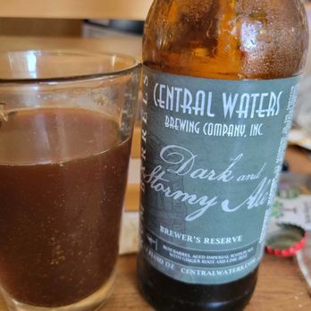 Central Waters Brewing Milwaukee - The Brewer's Reserve Dark and Stormy Ale Scotch Ale. Very unique! - Brewpubs Near Me - Milwaukee, Wisconsin
