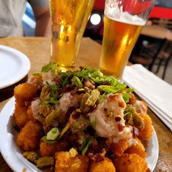 The Craft House - Starters Surf and Turf Tots and 2 variety craft beers on tap - Gastropubs Near Me - Clovis, California