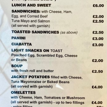 St Margaret's Tea Rooms - Lunch savoury menu - Tea Rooms Near Me - Barking, XGL St Margaret's Tea Rooms - Lunch savoury menu - Tea Rooms Near Me - Barking, XGL