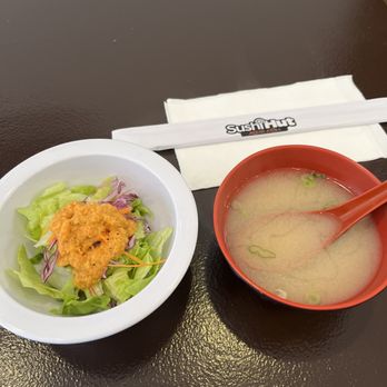 Sushi Hut - Some sides, nice ginger dressing! - Sushi Bars Near Me - Roswell, Georgia Sushi Hut - Some sides, nice ginger dressing! - Sushi Bars Near Me - Roswell, Georgia