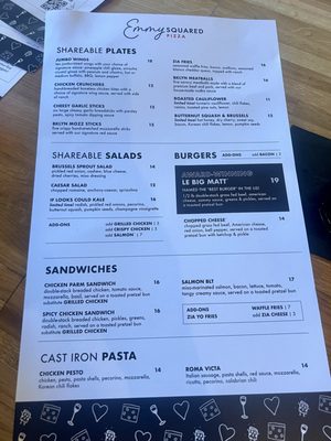 Menu photo 1 Emmy Squared Pizza Alexandria, VA