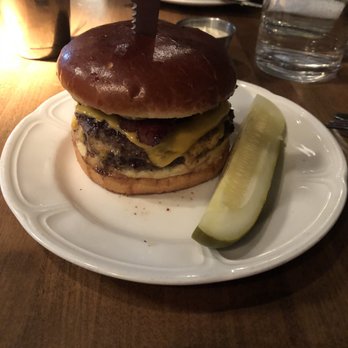 Au Cheval - Single cheeseburger with bacon - Bars Near Me - Chicago, Illinois Au Cheval - Single cheeseburger with bacon - Bars Near Me - Chicago, Illinois