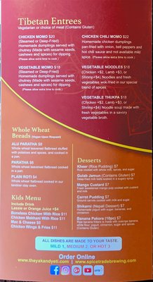 Menu photo 8 Yak & Yeti Restaurant and Bar - Westminster Westminster, CO