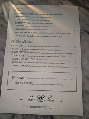 Menu photo 2 Bowen House Dallas, TX