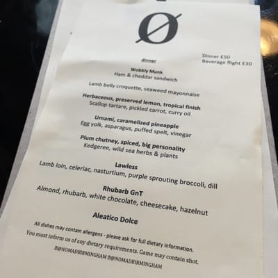 Menu photo 1 Nomad Birmingham, XWM
