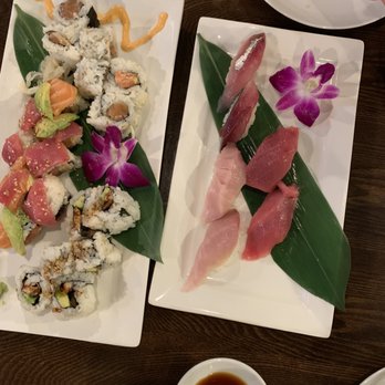 Toshi Sushi - 2 rolls on the left. forgot what we ordered on the right. all delish - Japanese Near Me - Gardena, California Toshi Sushi - 2 rolls on the left. forgot what we ordered on the right. all delish - Japanese Near Me - Gardena, California