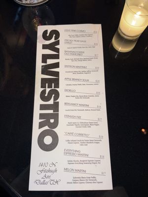 Menu photo 1 Sylvestro Dallas, TX Menu photo 1 Sylvestro Dallas, TX