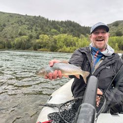 Hover Camp - Pretty rainbow caught in the canyon section of the Snake River about 25 or so miles down river from Hover Camp