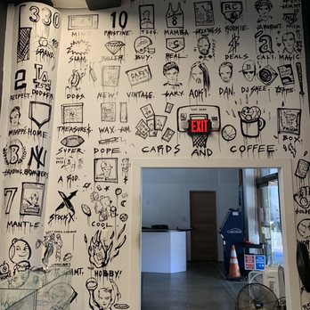 Cards and Coffee - Mural wall (Aug 2022) - Hobby Shops Near Me - Los Angeles, California Cards and Coffee - Mural wall (Aug 2022) - Hobby Shops Near Me - Los Angeles, California