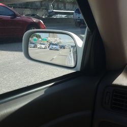 Southwest Freeway / Highway 59 - Mirror mirror on the car. Who's the fairest from afar. #Monet
