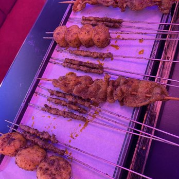 Discovery Fusion BBQ - fish balls, mini beef skewers, chicken skin, scallop - Chinese Near Me - San Jose, California