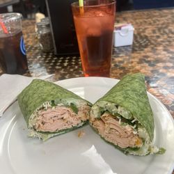 Farmhouse Kitchen and Coffee - Green Goddess Salmon wrap