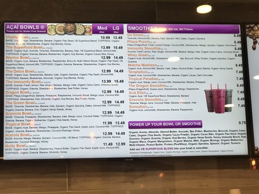 Menu photo 4 Vitality Bowls Morgan Hill, CA Menu photo 4 Vitality Bowls Morgan Hill, CA