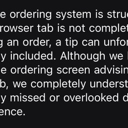 20% automatic tip added. 20% automatic tip added.