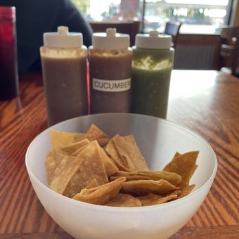 Angelina's Fry Bread - Chips with kinds of homemade salsa - Mexican Near Me - Glendale, Arizona
