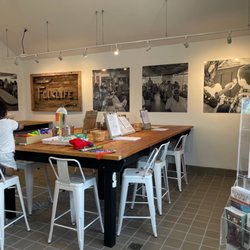 Tuckerton Seaport - The arts and crafts shed is air conditioned. It was a great relief on a really hot day.