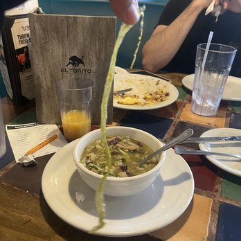 El Torito - Plastic in the Pozole - Mexican Near Me - Hawthorne, California El Torito - Plastic in the Pozole - Mexican Near Me - Hawthorne, California