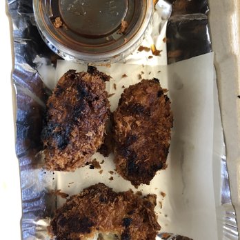 Oyama Sushi - Burned, inedible fried oysters. - Japanese Near Me - Greenbrae, California Oyama Sushi - Burned, inedible fried oysters. - Japanese Near Me - Greenbrae, California