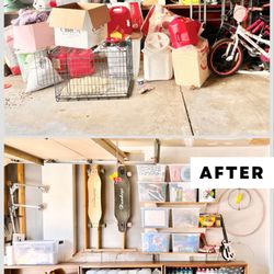 Joyful Spaces - Garage declutter and organization.
