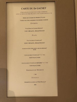 Menu photo 5 L'Auberge Ravoux Auvers-Sur-Oise, 95