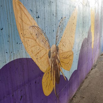 Avoca Park - Part of a mural painted under an overpass - Parks Near Me - Cincinnati, Ohio