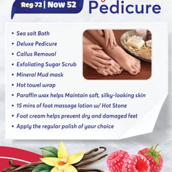 Time to treat yourself to some sweet goodness!
The Passion Berry Vanilla Pedicure is the perfect way to indulge