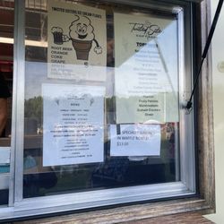 Algonquin Park - Twisted sisters ice cream menu