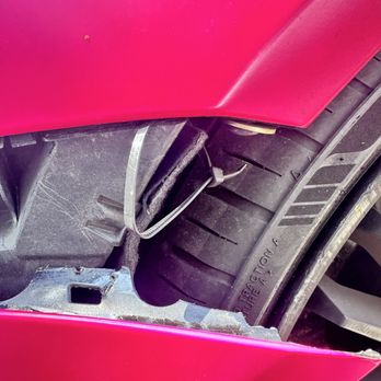 Allstar Autoworks Towing - Corey, the owner & his helper attempting to reattach my PINK Audi A7 bumper with a zip tie & washer - Auto Repair Near Me - Pompano Beach, Florida Allstar Autoworks Towing - Corey, the owner & his helper attempting to reattach my PINK Audi A7 bumper with a zip tie & washer - Auto Repair Near Me - Pompano Beach, Florida