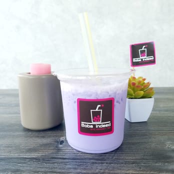 Boba Indeed - Large taro milk tea - Desserts Near Me - Downey, California