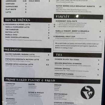 Vesta Coffee Roasters - Menu - Coffee & Tea Near Me - Las Vegas, Nevada