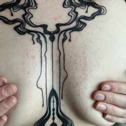 Joker's Inkwell - First session of tattoo after I took medical grade sheet bandaid off because it irritated my skin. Tattoo looked and healed great