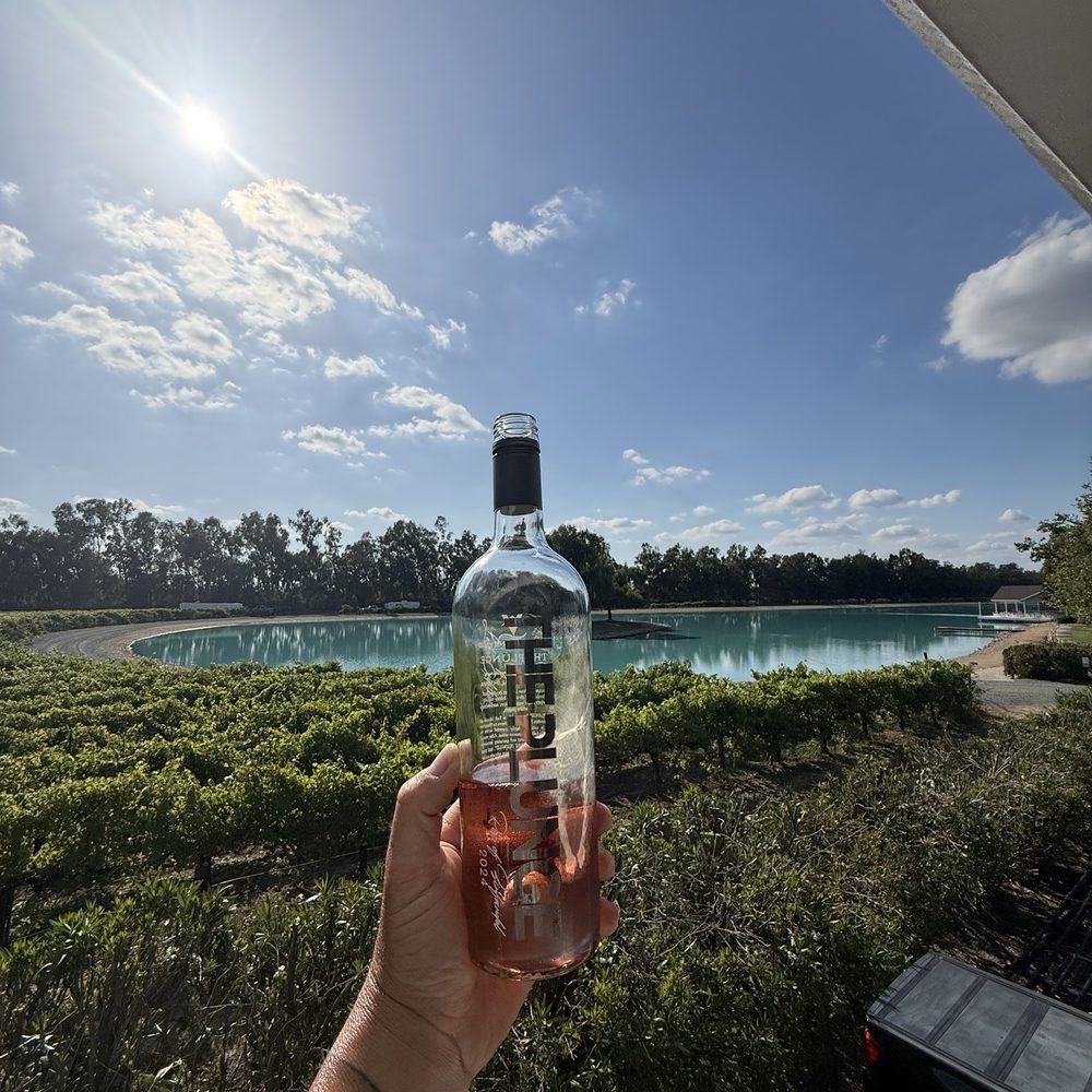 Valensin Vineyard & Winery - The amazing bottle of rose they left in our room - Wine Tasting Room Near Me - Galt, California
