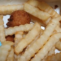 Nothing but cold fries and tons of grease and salt.